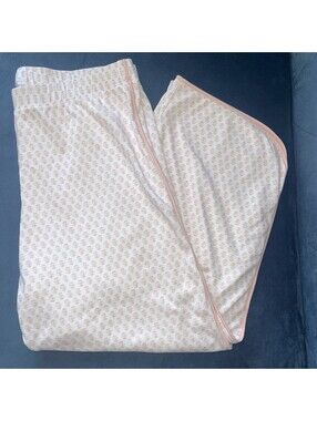 LAKE Pima Cotton Pajama Pants XL Pink White Floral SOFT Sleep Lounge Bottoms